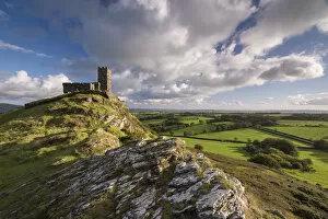 Images Dated 9th June 2020: Brentor Church on the western fringes of Dartmoor National Park, Devon, England. Autumn