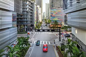 Brickell Prints: Brickell City Center Modern Shopping Mall and Business Complex in Downtown Miami