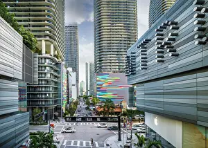 Brickell Prints: Brickell City Center Modern Shopping Mall and Business Complex in Downtown Miami