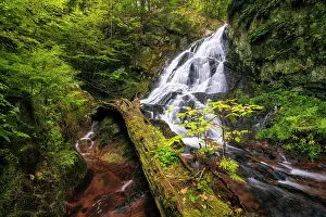Creek Prints: Bridal Veil Falls, Brook Walk, Moultonborough, New Hampshire, USA