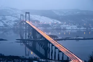 Scenic Roads Prints: A bridge near Narvik, Lofoten Islands, Nordland, Norway