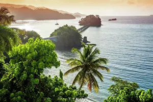 Samana Prints: Bridge to Nowhere, Town of Samana, sunrise Dominican Republic
