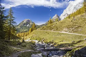 Dachstein Prints: Bridge over the Scharfensteinbach on the Dachstein south face near Filzmoos, Styria