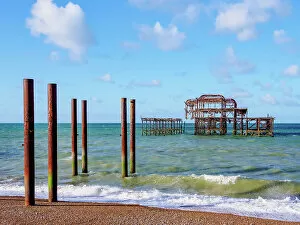 Images Dated 28th November 2022: Brighton West Pier, City of Brighton and Hove, East Sussex, England, United Kingdom