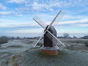 Oxfordshire Prints: Brill Windmill, Brill, Oxford, Oxfordshire, England, UK