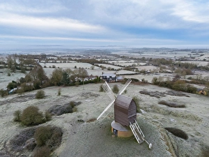 Oxfordshire Prints: Brill Windmill, Brill, Oxford, Oxfordshire, England, UK