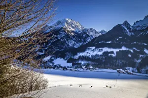 Ramsau Prints: Brine pipeline hiking trail above Ramsau, Upper Bavaria, Bavaria, Germany