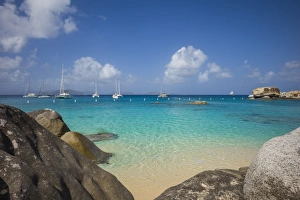British Virgin Islands, Virgin Gorda, The Baths, beach view
