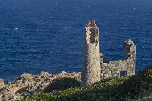 Mining Prints: British Virgin Islands, Virgin Gorda, Copper Mine Bay, Copper Mine Ruins