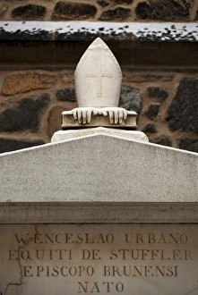 Side Prints: Brno, Czech Republic; A monument on the side of the Cathedral