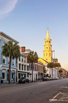 Broad Street Prints: Broad Street, Charleston, South Carolina, USA, North America