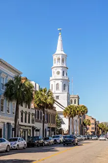 Broad Street Prints: Broad Street, Charleston, South Carolina, USA, North America