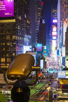Street Art Prints: Broadway from the Supernova cafe, Manhattan, New York, USA