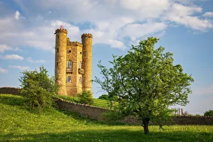 Cotswolds Prints: Broadway Tower in the Cotswolds, Worcestershire, England. Spring (May) 2024