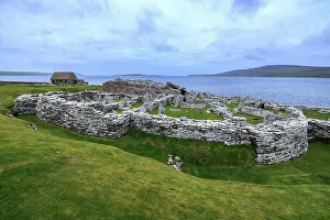 Images Dated 31st August 2022: Broch of Gurness, Orkney, Scotland, UK