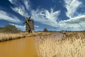 Windmill Gallery: Brograve Mill, Norfolk Broads National Park, England