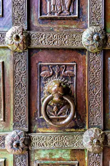 Ravello Prints: The Bronze Front Door of The Basilica of Santa Maria Assunta and San Pantaleoneo