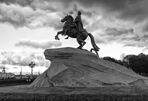 B And Prints: Bronze Horseman, a monument to the Peter the Great on the Senatskaia Ploshchad