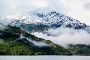 Fjords Prints: Brooding clouds in Peel Fjord, Peel Fjord, Magallenes, Chile