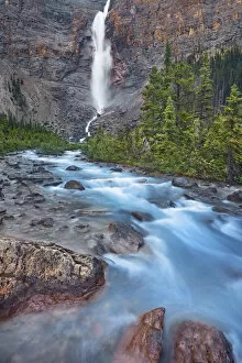 Rock Cliff Collection: Brook near Takakkaw Falls - Canada, British Columbia, Yoho National Park