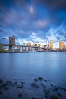 Images Dated 13th November 2015: Brooklyn Bridge and Lower Manhattan / Downtown, New York City, New York, USA