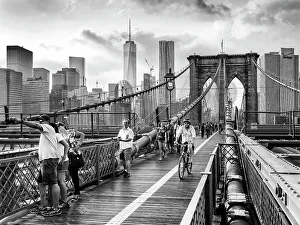 Brooklyn Bridge Prints: Brooklyn Bridge, Manhattan New York City, New York, USA