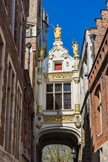 Images Dated 21st April 2017: Brugse Vrije building, Burg, Bruges, West Flanders, Belgium