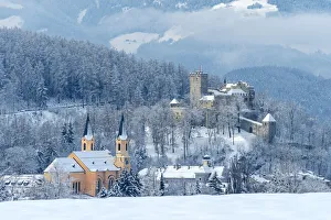 Cloudy Prints: Brunico / Bruneck, Bolzano province, South Tyrol, Italy
