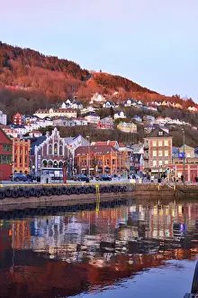 The Bryggen District, a former counter of the Hanseatic League and nowadays a UNESCO