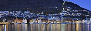 The Bryggen District, a former counter of the Hanseatic League and nowadays a UNESCO