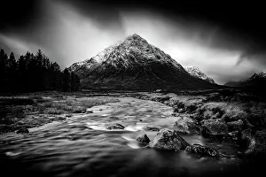 River Etive Prints: Buachaille Etive Mor and the River Etive, Rannoch Moor, Highand, Scotland
