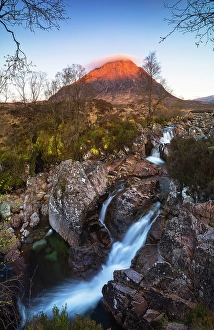 Glen Prints: Buachaille Etive Mor at sunrise, Glencoe, Highlands, Scotland, United Kingdom