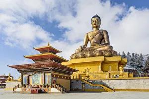 Buddha Dordenma statue, Thimphu, Bhutan. One of the largest Buddha rupas