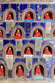 Shan State Prints: Buddha effigies, Shwe Yan Pyay Monastery