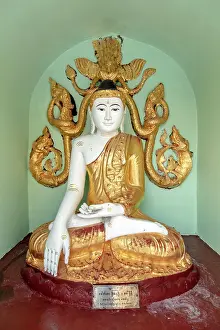 Sagaing Region Prints: Buddha effigy, Umin Thonze Pagoda