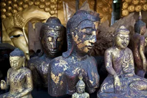 Buddha figures, weekend market, Bangkok, Thailand