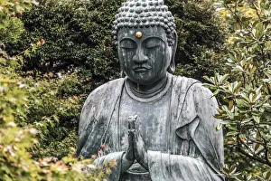 Tokyo Prints: Buddha at Gokokusan Tenno ji Temple, Taito, Tokyo, Japan
