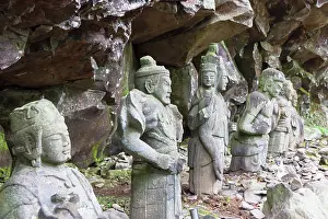 Cave Prints: Buddha Rock (Hotoke Iwa) and Six Guardians of Buddhism (UNESCO World Heritage Site)
