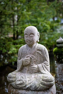 Images Dated 19th June 2023: Buddha statue at Ekoin temple, Koya, Mount Koya, Kansai region, Honshu, Japan