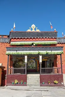 Monasteries Prints: Buddhist monastery at Jharkot village (near Muktinath), Lower Mustang, Nepal