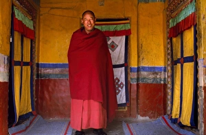 Buddhist monk, Ganden Monastery