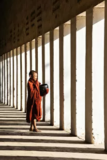 Shadow Gallery: A Buddhist monk, Mandalay, Burma / Myanmar