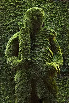 Osaka Prints: Buddhist moss statue at the Hozen-ji temple, Osaka, Japan