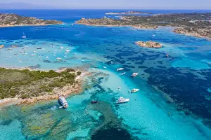 Secluded Prints: Budelli Island in the foreground, Razzoli Island and Santa Maria Island in the background