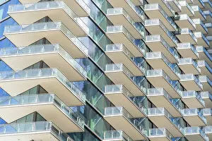 Brickell Prints: Buidling facade, Downtown Miami, Miami, Florida, USA