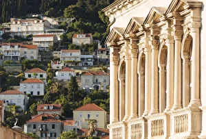 Detail of building, City Walls, Dubrovnik, Croatia