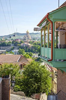 Jason Langley Collection: Buildings in old town, Tbilisi (Tiflis), Georgia