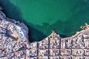 Adriatic Sea Prints: Detail of the buildings of Polignano a Mare
