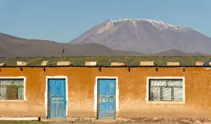 Bolivia Prints: Buildings in Villa Alota, Southern Altiplano, Bolivia