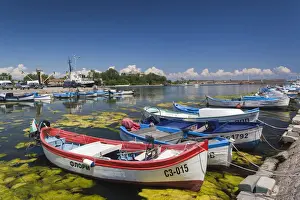 Black Sea Prints: Bulgaria, Black Sea Coast, Sozopol, fishing harbor